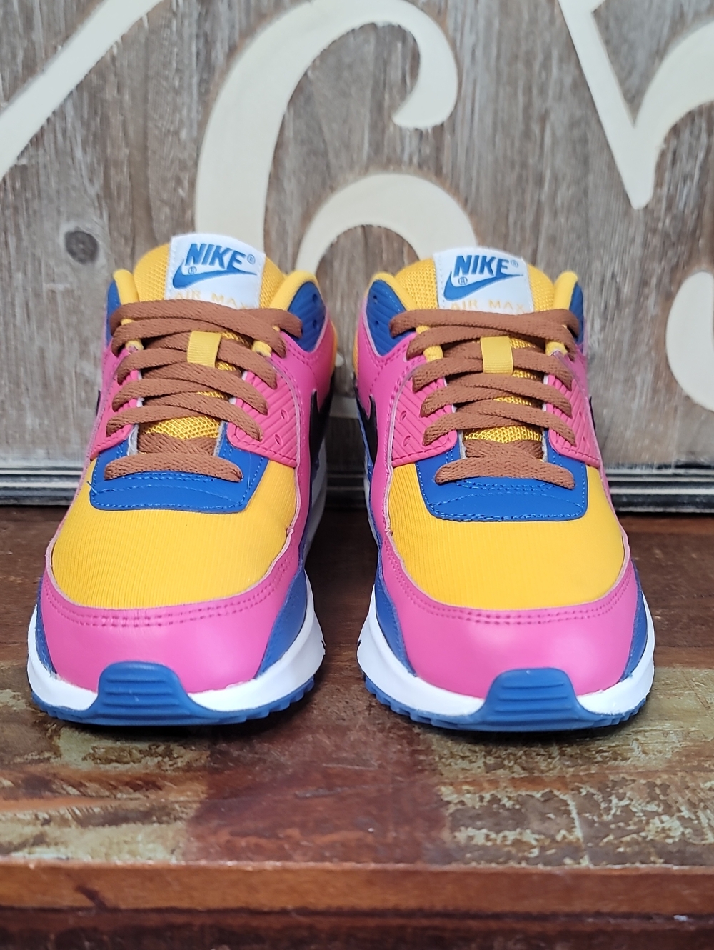 🔥 Nike Air Max 90 'Multi Color' Wmns 8 Great Condition. Fast Shipping. - Picture 3 of 15